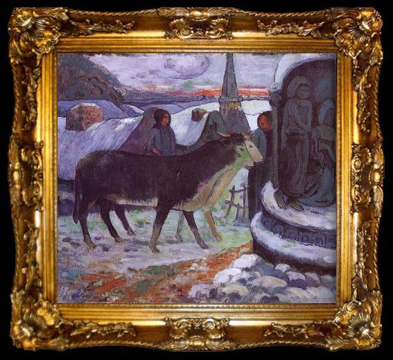 framed  Paul Gauguin Christmas Eve, ta009-2